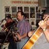 Left: Dennis on Fiddle, Jamie on Accordion and Joe on Guitar at Fred's in Mamou.
